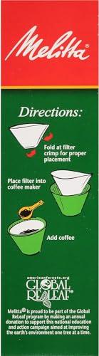 Melitta Melitta 2 Cone Coffee Filters, Unbleached Natural Brown, 100 Count (Pack of 3) 300 Total Filters Count - Packaging May Vary