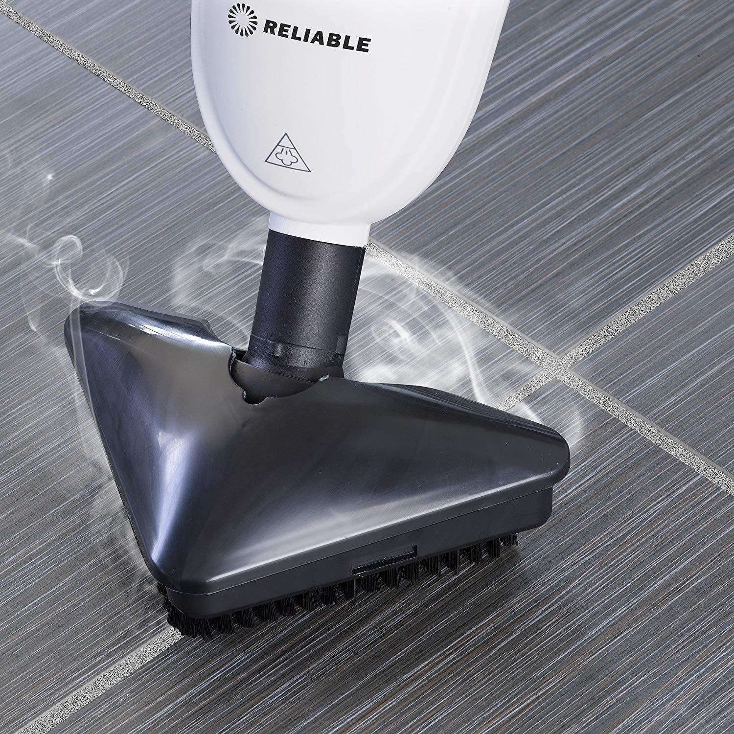 Reliable Reliable 300CU Steam Floor Mop - Pro Steamboy mop with 2 Microfiber Pads, 1500W Power of Steam for Tile, Hardwood Floor and Carpets, Fast Heat-Up time, 180-Degree Swivel Head to Reach the Hard Places