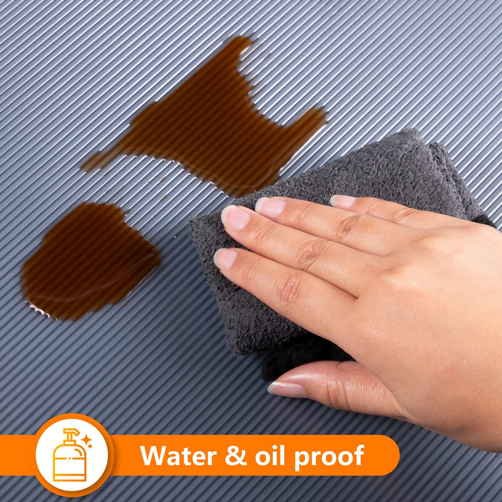 Smartshelf Shelf Liners for Kitchen Cabinets Non Adhesive Drawer Liner EVA Material Cupboard Mat Waterproof Refrigerator Mats Washable Fridge Liner for Cupboard and Desks Clear Shelf Liner 11.8 x 393.7 Inches