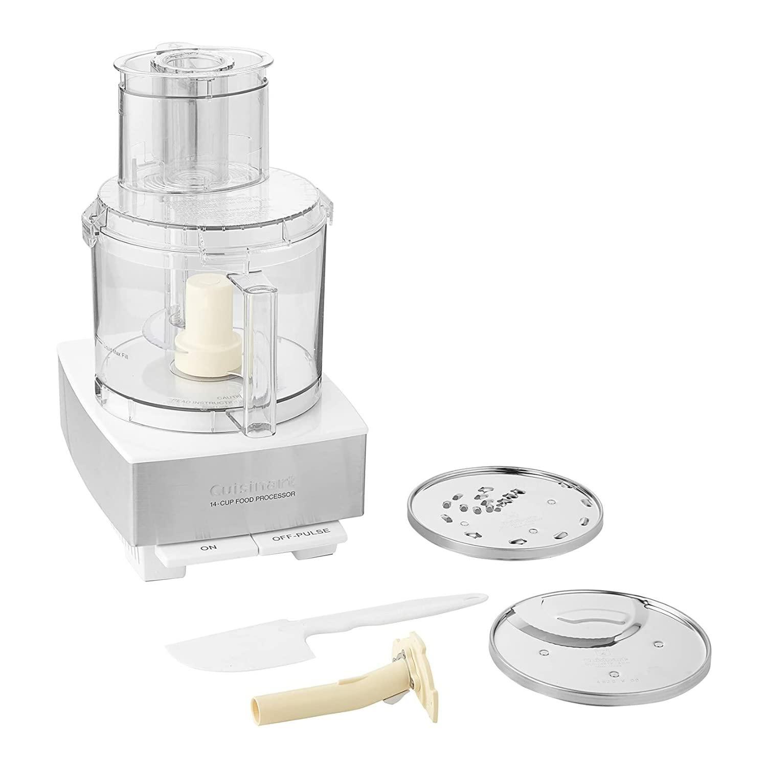 Cuisinart Cuisinart Food Processor 14-Cup Vegetable Chopper for Mincing, Dicing, Shredding, Puree & Kneading Dough, White Stainless, DFP-14BCWNY