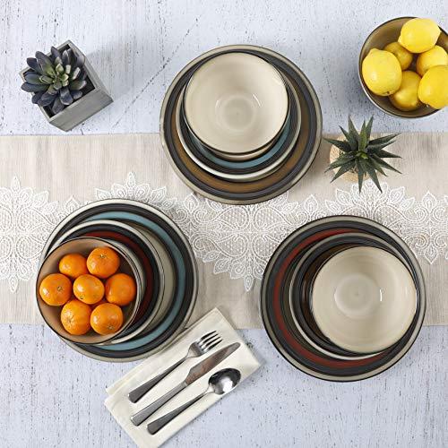 Gibson Elite Gibson Elite Everston 12 Piece Dinnerware Set, Red