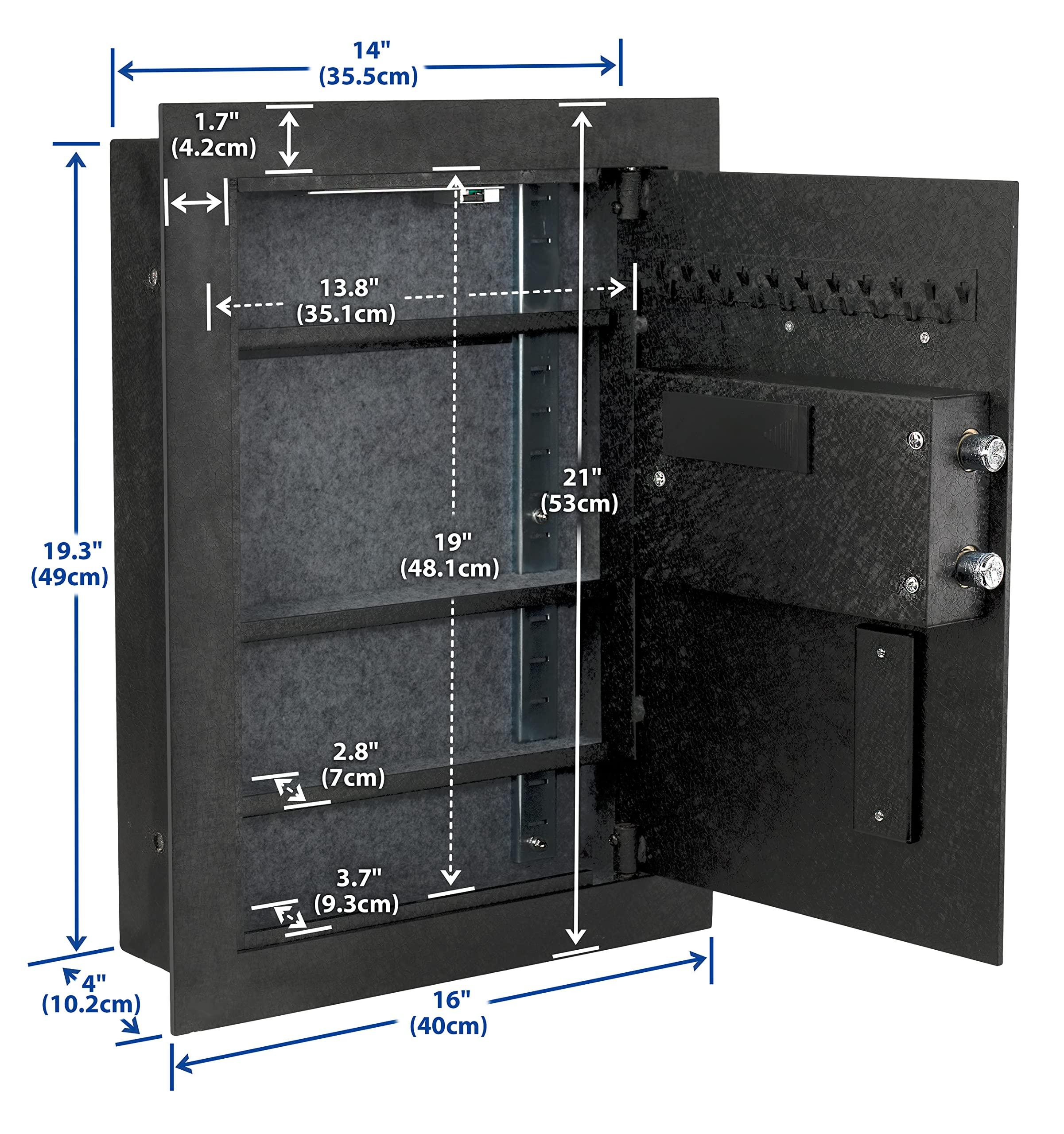 Viking Security Safe Viking Security Safe VS-52BLX Heavy Duty Hidden in Wall Safe Biometric Safe Fingerprint Safe
