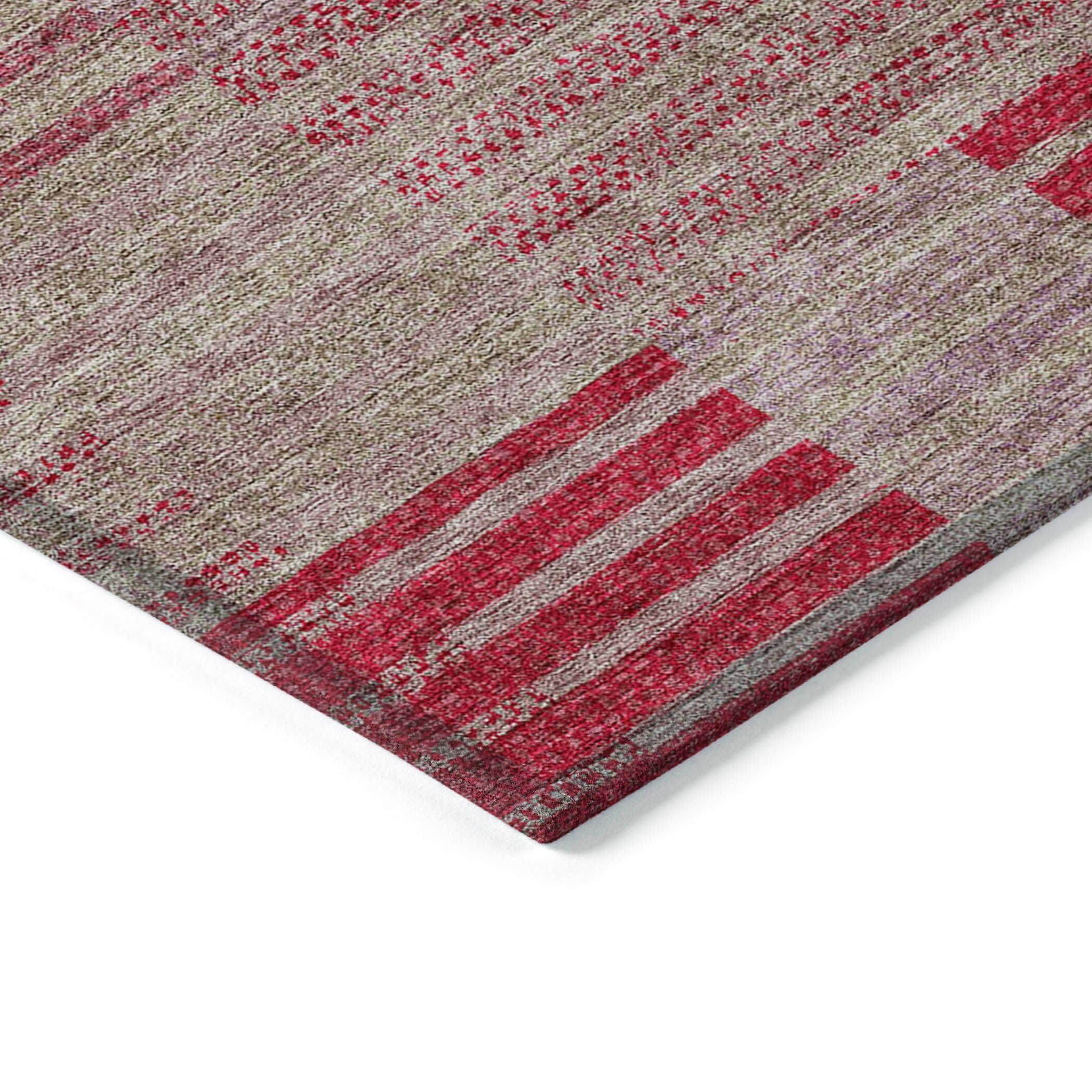 Addison Rugs Addison Rugs Chantille ACN954 Garnet 2'3" x 7'6" Indoor Outdoor Runner Rug, Machine Washable, Stain Resistant, Easy Clean, Non Shedding, Hallway, Laundry, Patio, Kitchen Rug