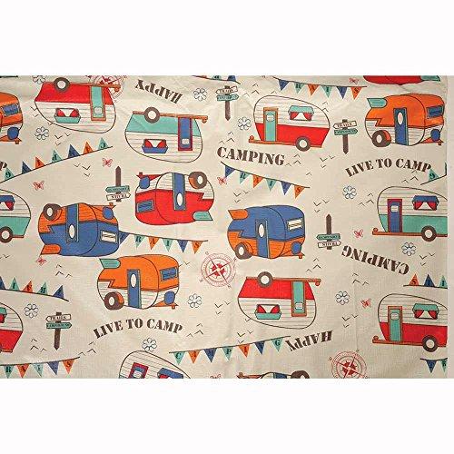 Bowery Bowery Direcsource Ltd Rectangular Polyvinyl Chloride (PVC) Camping Tablecloth, Camping Trails