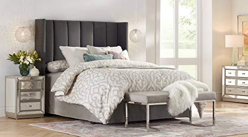 360 Lighting 360 Lighting Julia Modern Coastal Table Lamp 26.5\" High Textured Seafoam Green Glass Brushed Nickel Silver Off-White Drum Shade for Living Room Bedroom Beach House Bedside Nightstand Home