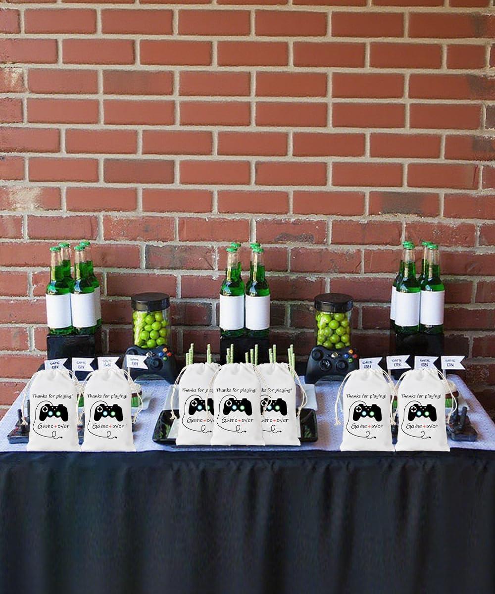 Kreatwow Kreatwow 12 Pack Video Game Party Bags Gaming Party Favor Bags Supplies for Birthday Party Supplies