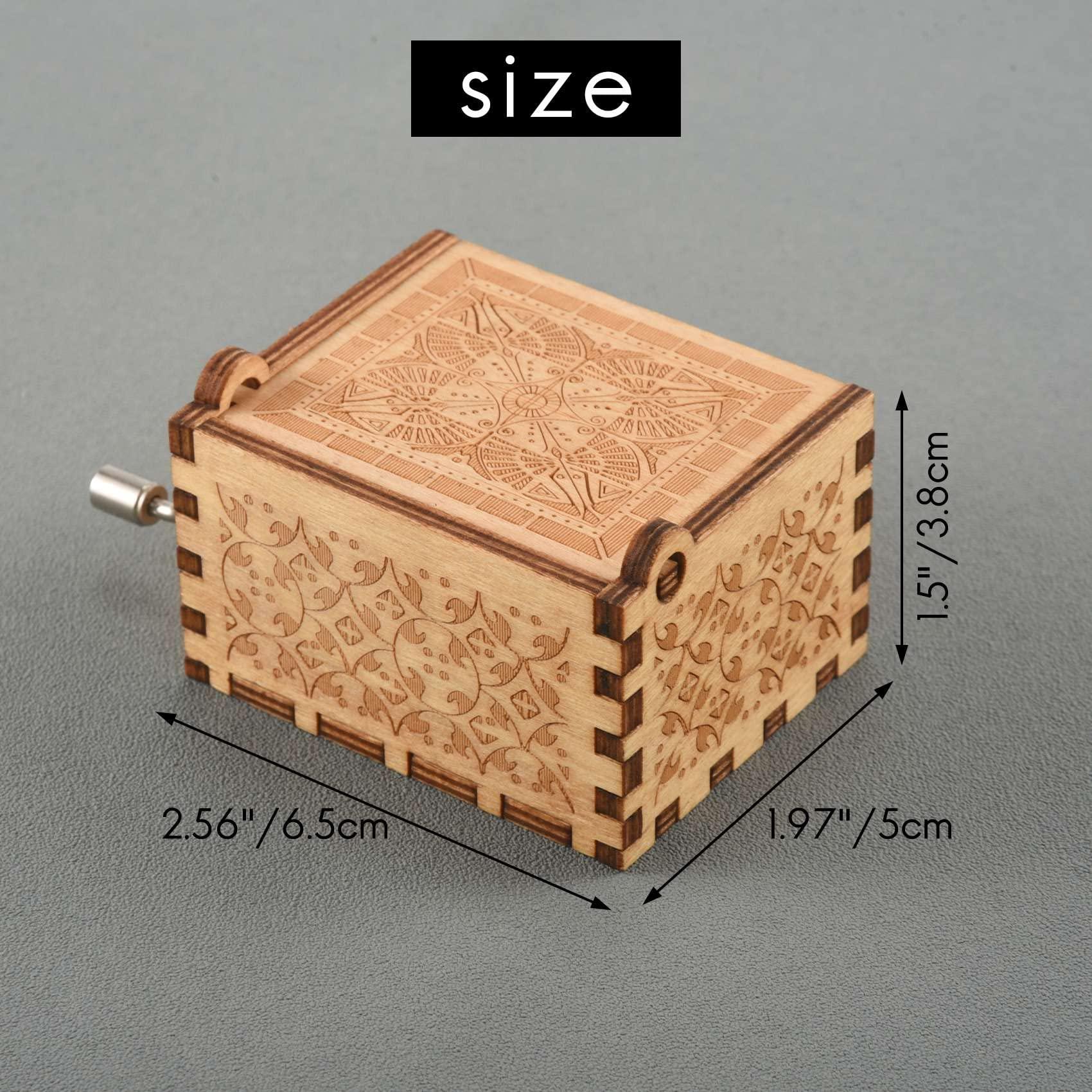 UYUME UYUME Music Box, Wood Music Boxes, Vintage Wooden Sunshine Musical Box Gifts for Birthday/Christmas/Valentine\'s Day