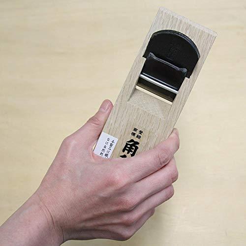 KAKURI KAKURI Hand Plane 42mm for Woodworking, KANNA Japanese Block Plane Manual Hand Planer Tool for Chamfering and Smoothing, 7.0 x 2.1 x 1.6 inches, White Oak Body, Made in JAPAN
