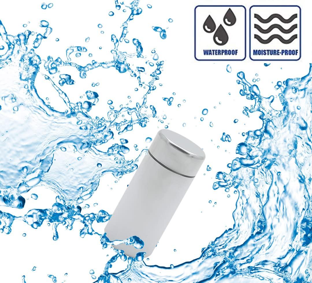 FAYALA FAYALA Portable Aluminum Storage JarMetal Waterproof Small Herb Spices Container and Small Tea and Coffee Bottle 3Packs (3 SILVER)