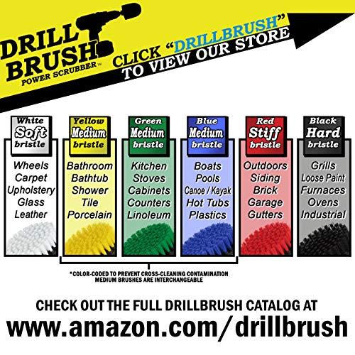Drill Brush Power Scrubber by Useful Products Electric Spin Scrubber Cleaning Brush for Drill Set - Household Cleaning Supplies for Smokers and Grill - Griddle Cleaning Kit - Stainless Steel Scrubber for Drill Attachment - Spinning Cleaning Brush