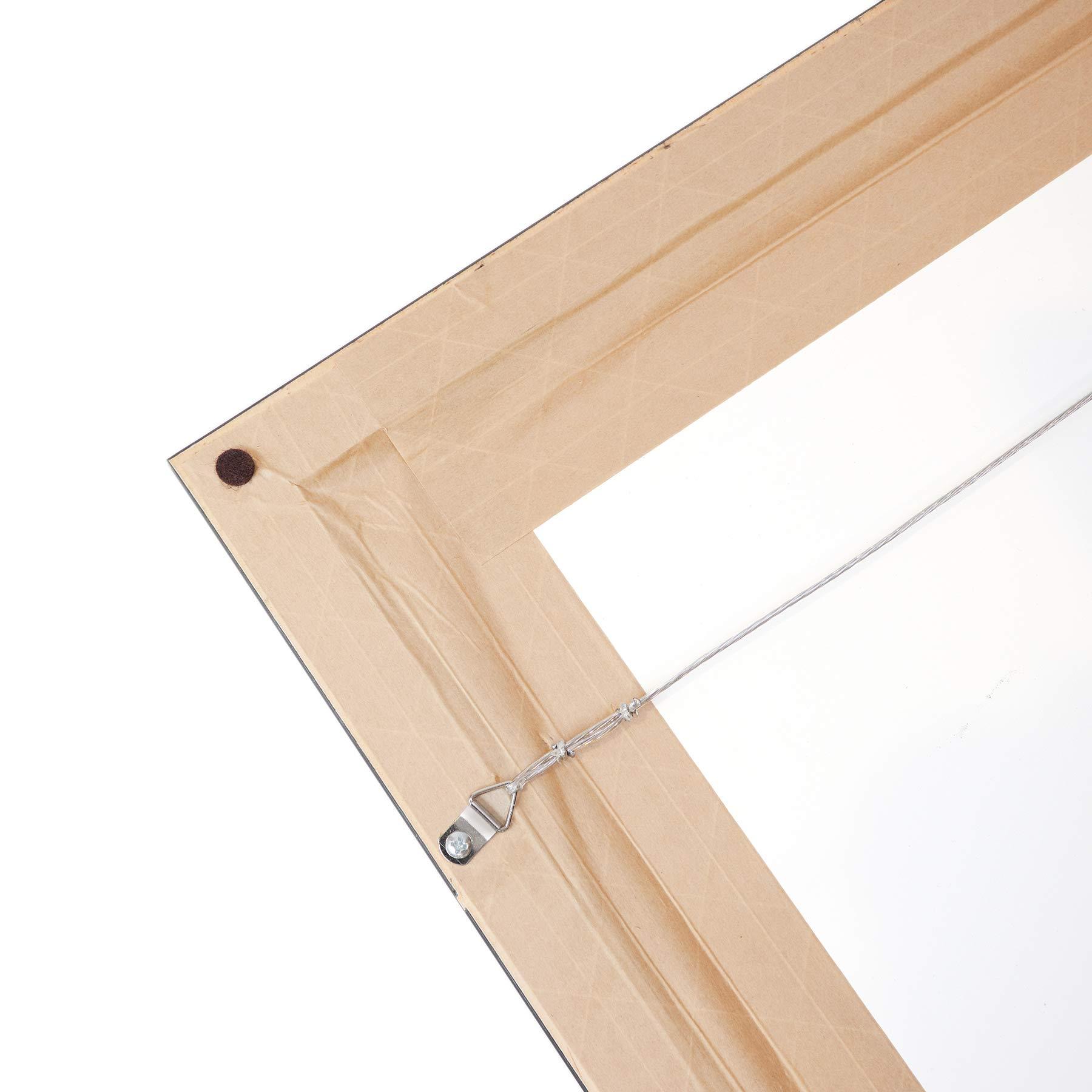 Deny Designs Deny Designs Chelsea Victoria White Framed Wall Art, 30 in x 30 in, Unicorn Marble