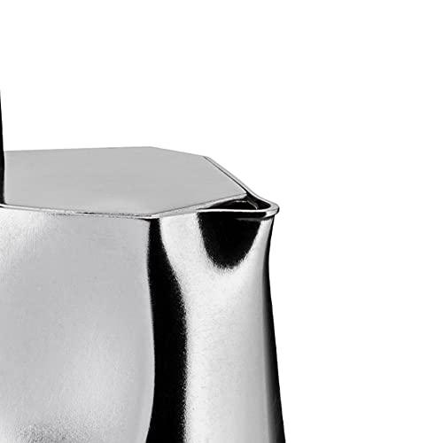 Alessi Alessi | Ossidiana MT18/3 - Design Stovetop Coffee Maker, Cast Aluminium and Thermoplatic Resin, 3 Cups, Black