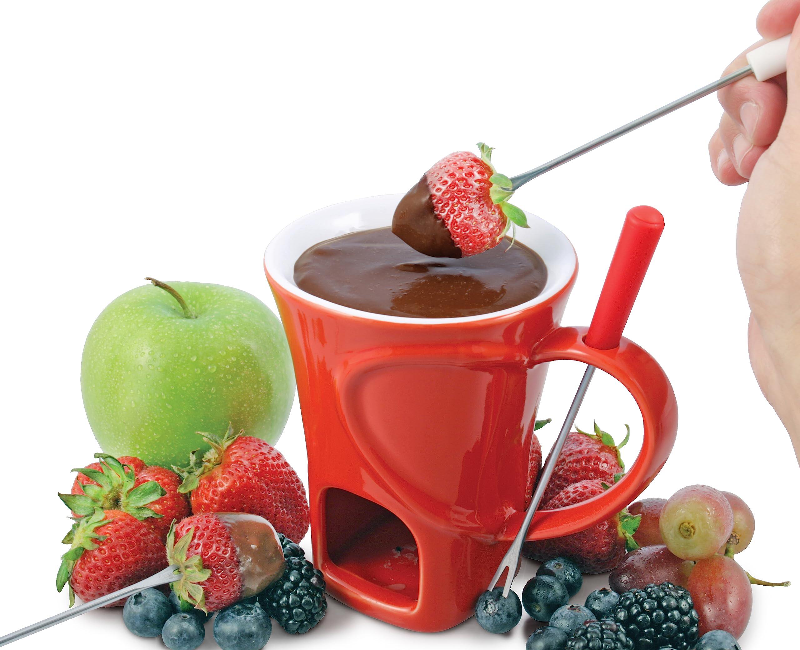 Swissmar Swissmar F12066 4-Piece Sweetheart Chocolate Fondue Mug Set