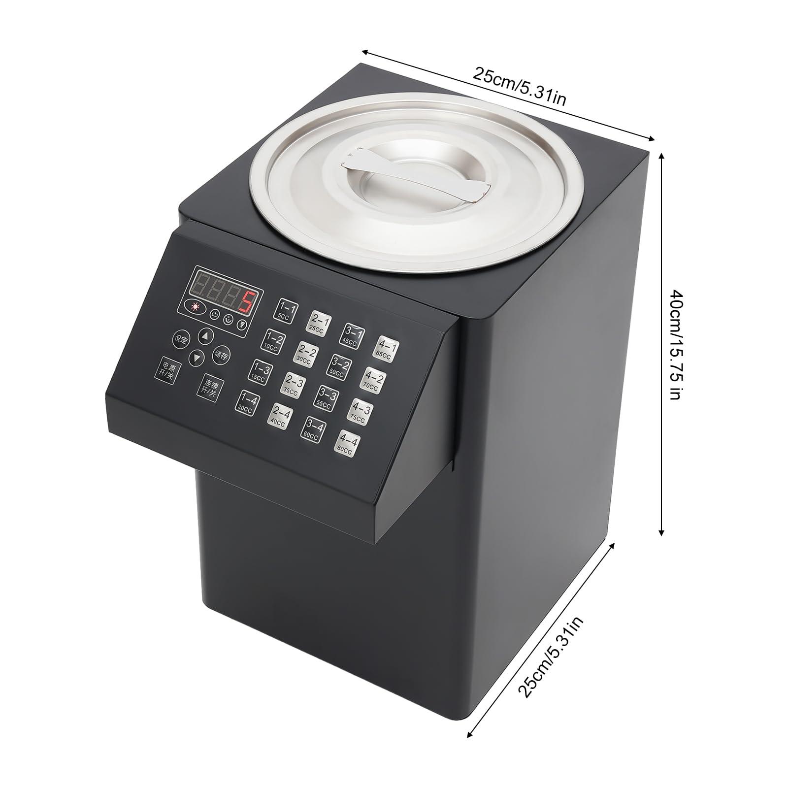 BILPIKOGoo Automatic Fructose Dispenser Machine for Commercial, 200W Electric Fructose Sugar Syrup Quantitative Machine, 2.1 Gal Auto Bubble Tea Equipment Milk Tea Soft Drink 110V