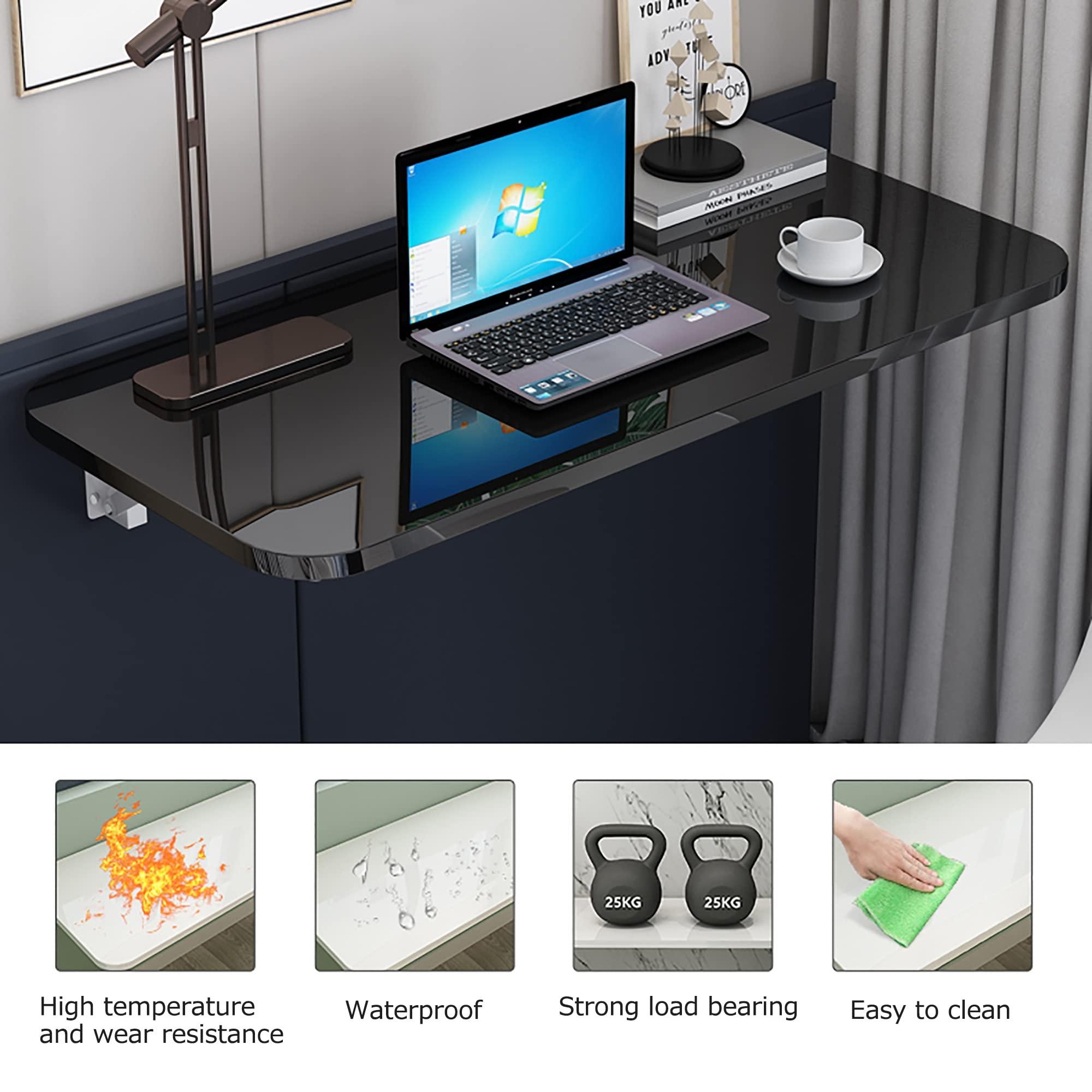 OVOGGPAN Laundry Folding Table, fold down table, Wall Mounted Folding Table, Folding Kitchen Table, laundry room folding station, Laundry Table Foldable With Bracket , Wall Shelf Computer Desks Workstations (