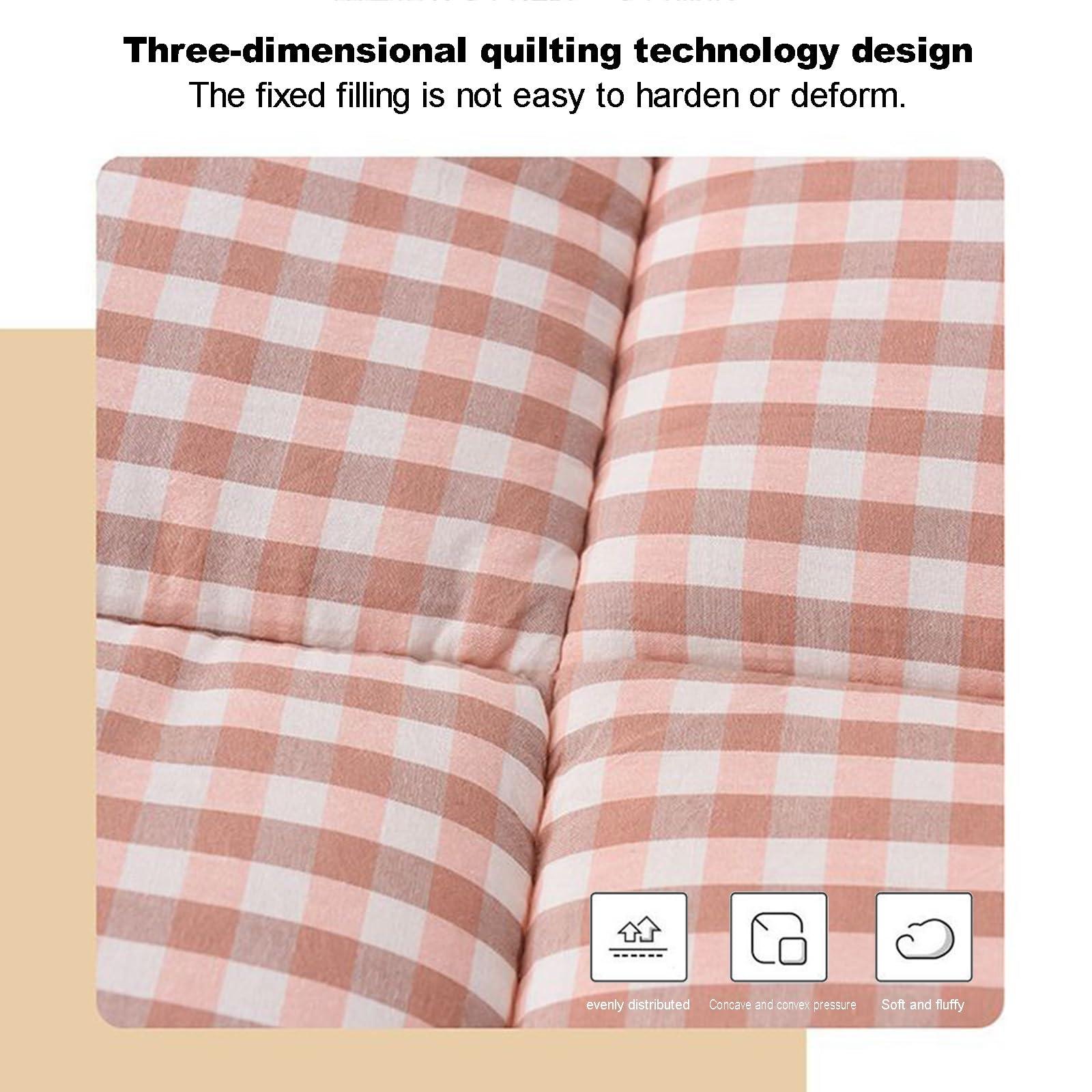 LXBche LXBche Tatami Mat Sleeping Pad Japanese Floor Mattress Soft Skin Friendly Futon Mattress Foldable Thai Massage Bed Mattresses Non-Slip and Breathable Camping Mattress for Guest Travel (Color : 1, Si