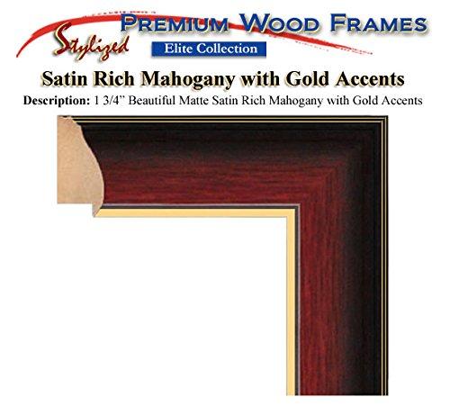 Framing Achievement Inc University Diploma Frame Graduation Diploma Frame for Four Degree Double Matted Certificate Quadruple Certificate License Frames College Document Holder Satin Matte Mahogany Gold Trim Top Black Inner Maroon