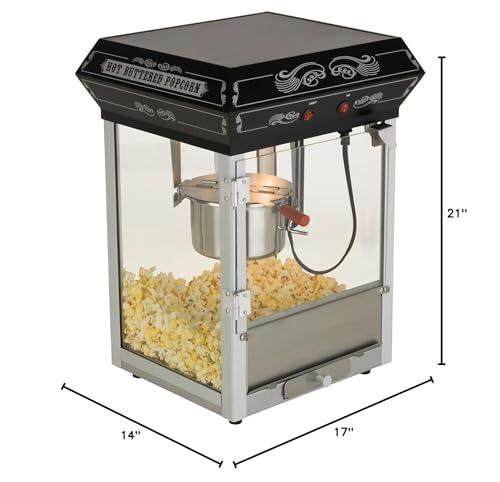 Funtime FunTime Carnival Style 4-Ounce Hot Oil Popcorn Machine, Black