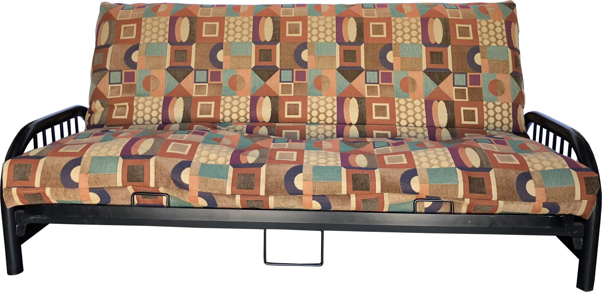 D&D Futon Furniture D&D Futon Furniture Decorative Tapestry Futon Mattress Cover, Slipcover, Protector (Multi Shapes, Full 54Wx75L)