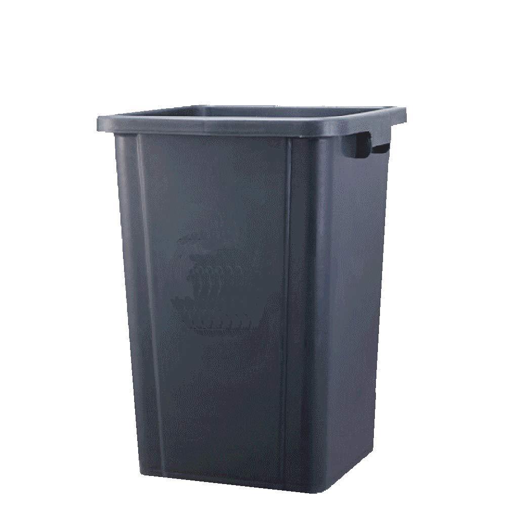FixtureDisplays FixtureDisplays 26 Gallon Square Grey Trash Can Garbage Waste Bin Container Heavy Duty Receptacle 19.3x19.3x26 SKU 15052-NF