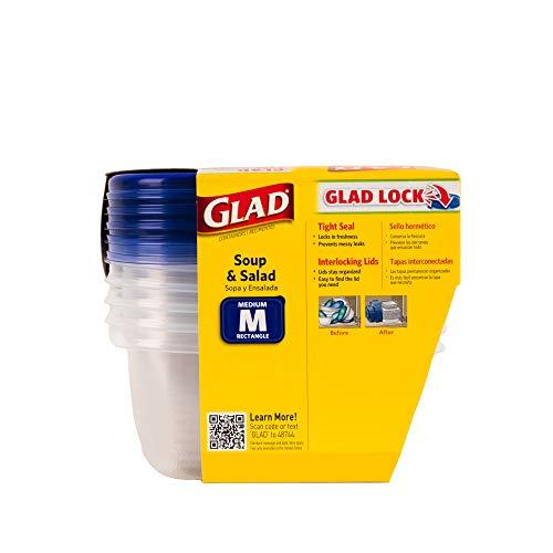 Glad Glad Food Storage Containers, 24 oz, 5 Count