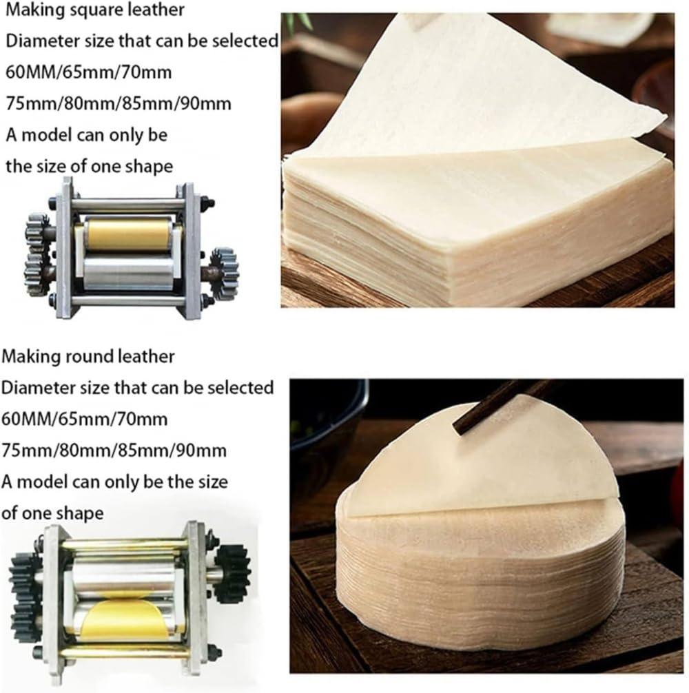 CBLdF CBLdF Automatic Dumpling Maker Machine Stainless Steel, Multi-Functional Commercial Spring Roll/Pierogi/Ravioli Dough Sheeter Dumpling Wrapper Machine with Mold-70mm