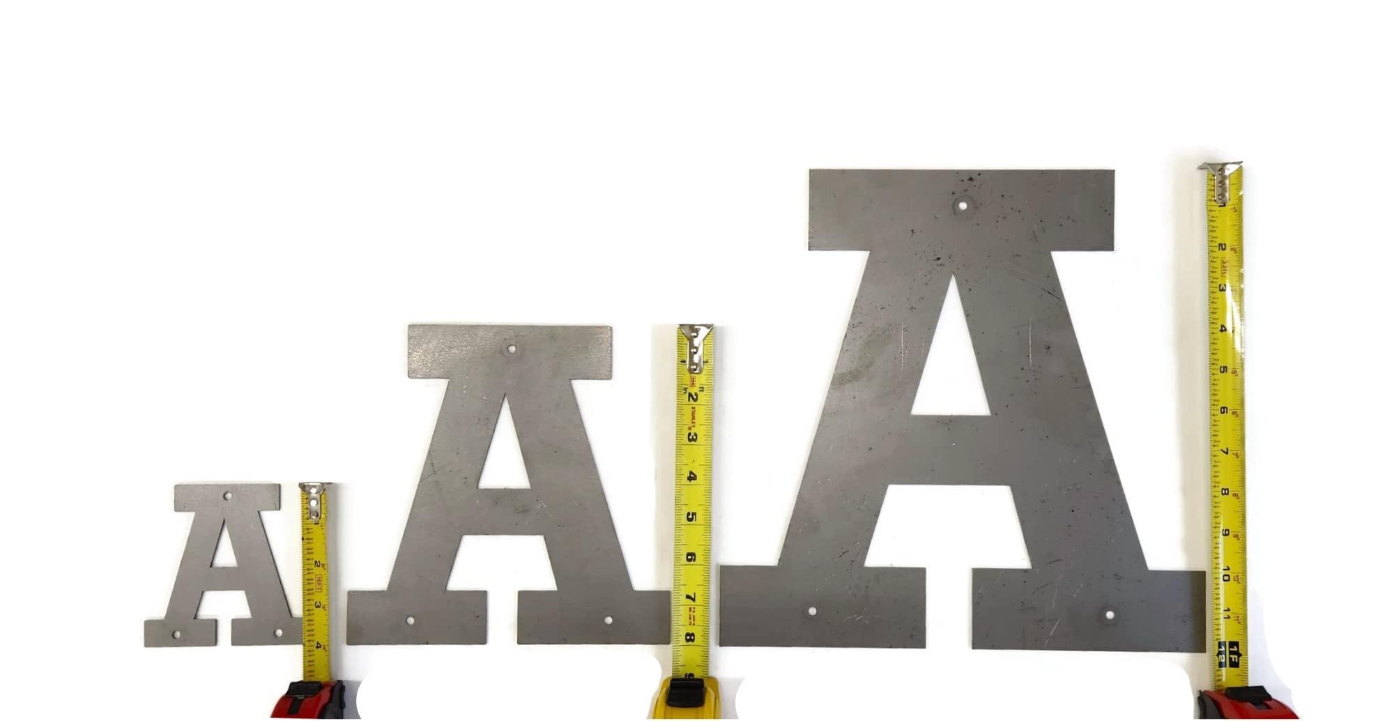 Generic Steel Metal Letters and Numbers A through Z and 0 through 9 Height Four to Twelve Inches Tall (Twelve Inches Tall, X, Matte Black)