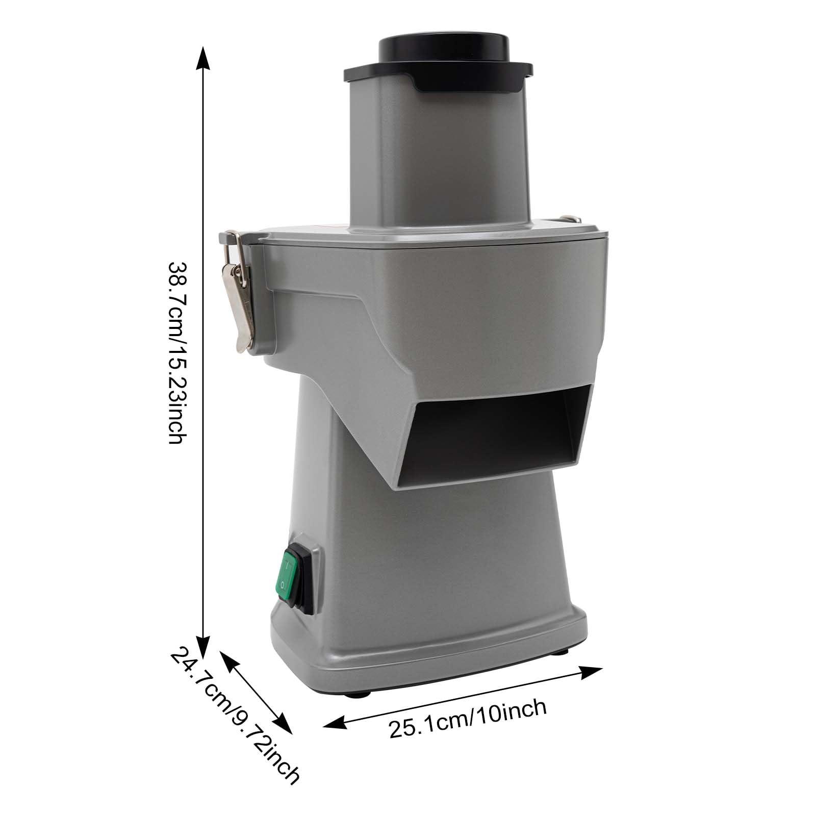 HAPPCUCOE Electric Vegetable Dicer and Slicer Machine, 200W Commercial Vegetable Chopper,Fruit Slicer Automatic Potato Onion Slicing for Restaurants,Home,Kitchen