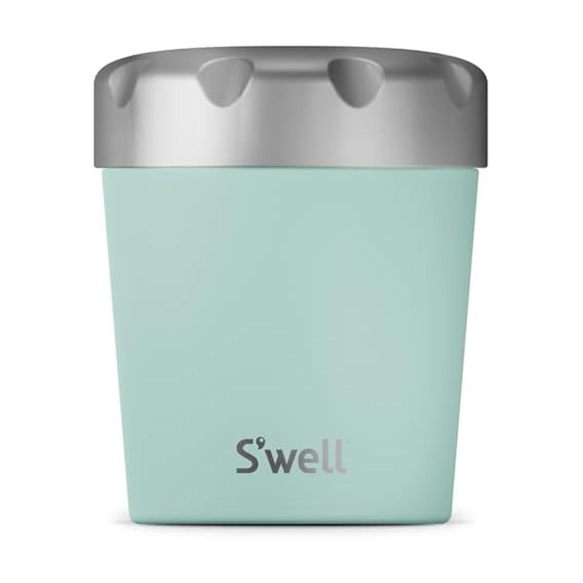 S\'well S\'well Stainless Steel Ice Cream Chiller, 16oz, Mint, Triple Layered Vacuum Insulated Container Keeps Ice Cream Frozen For Up To Four Hours, BPA Free