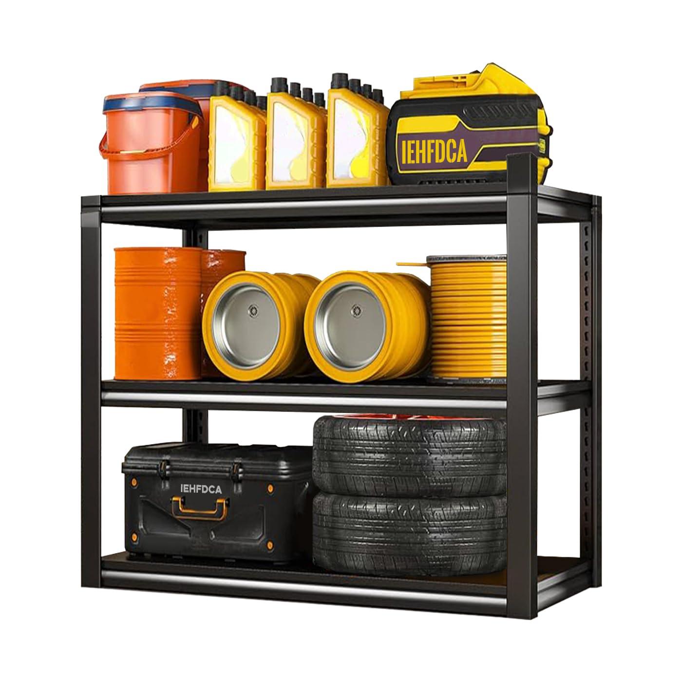 IEHFDCA IEHFDCA Garage Shelving,Heavy Duty Storage Shelves,19.7" W-59 W Heavy Duty Garage Shelving Unit, Industrial Rack,Used for Storing Items in Warehouses, garages, etc.