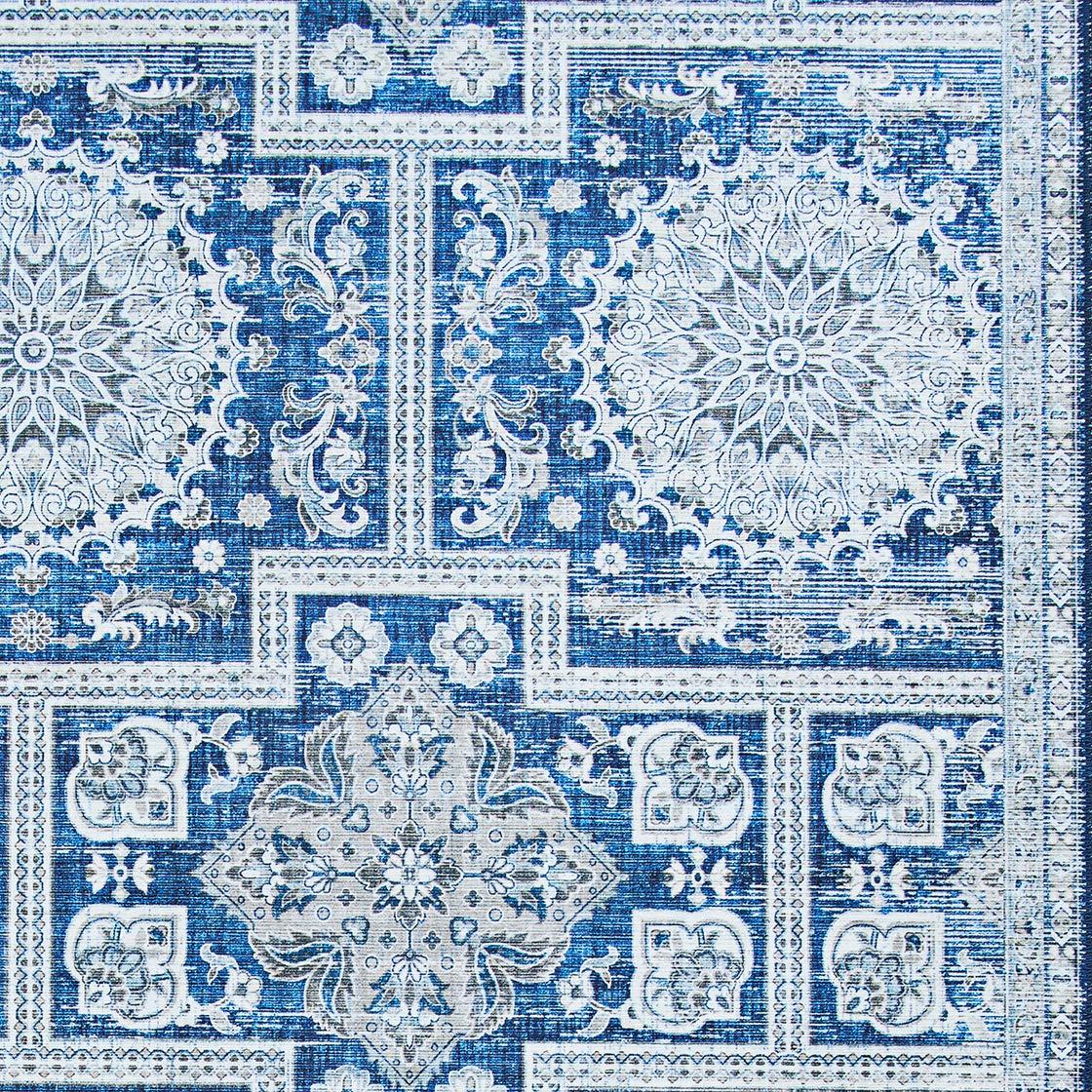 Couristan Couristan Pasha Sari Area Rug, 9' x 12', Sapphire Blue
