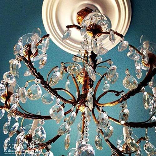 Ekena Millwork Ekena Millwork 23 1/2\"OD x 3 1/4\"P Lyon Ceiling Medallion (Fits Canopies up to 3 5/8\"), Hand-Painted Bronze Blue Patina