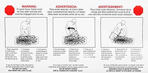 Zenithen Zenithen Black Hexagon Bungee Chair for Dorm, Bed, Living Room, 32" (Pack of 1)