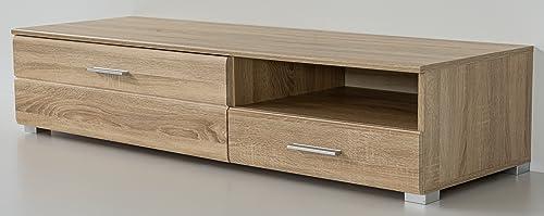 URBANIEN URBANIEN 60 Inch TV Stand Console Entertainment Center with Drawer, One Storage and Open Space Compartments. Accommodates up to 70 TV. Contemporary Style. Perfectly Match Any Living Room.