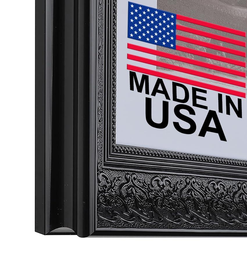 WHOLESALE ARTS AND FRAMES 2-1/2\" Polystyrene Victorian 27x39 Picture Frame Rich Black 1556, Made in USA 27x39 Poster Frame, 27x39 Ornate Frame for Oil Painting, 27x39 Canvas Frame, 27x39 Frames Rich Black