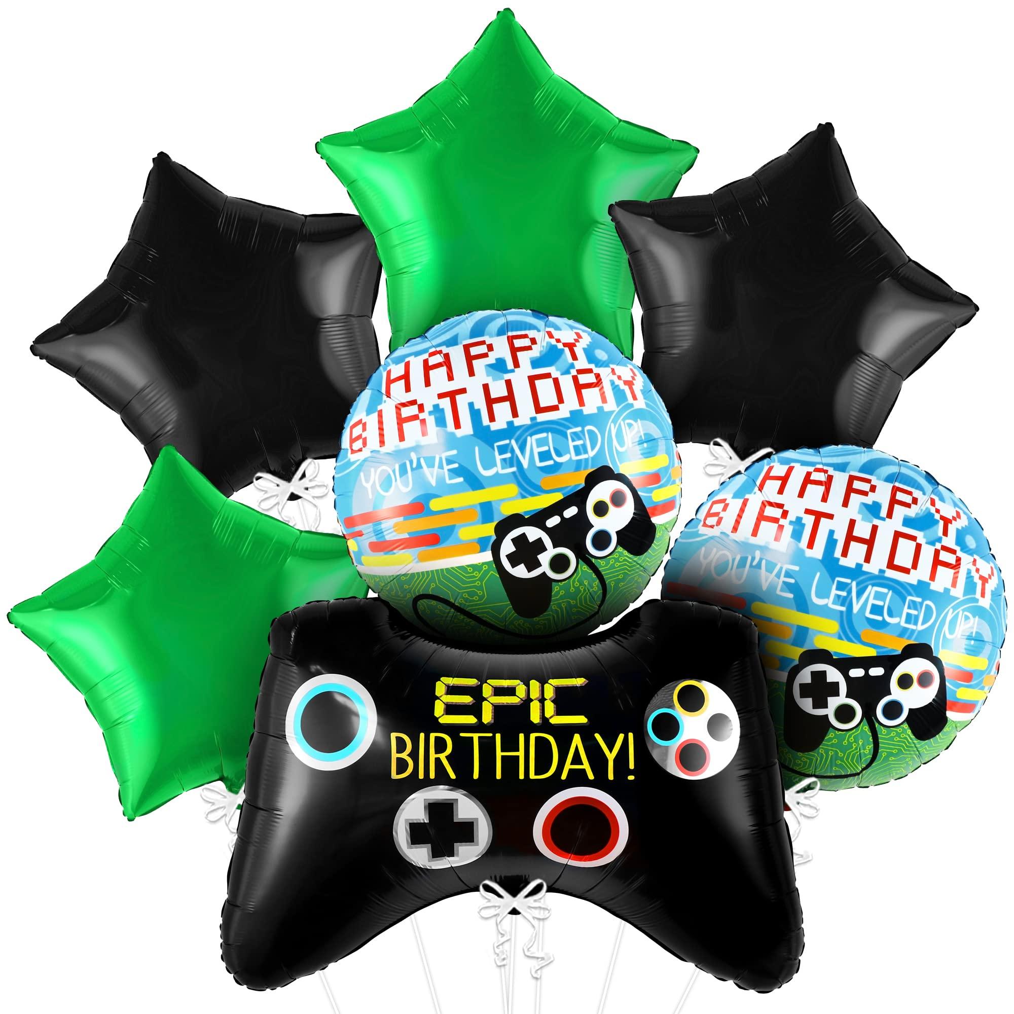 KatchOn KatchOn, Pack 7 Huge Video Game Balloons - Video Game Birthday Decorations | Gaming Balloons, Gamer Birthday Party Decorations | Gamer Birthday Balloons, Gamer Balloons, Level Up Birthday Decorations