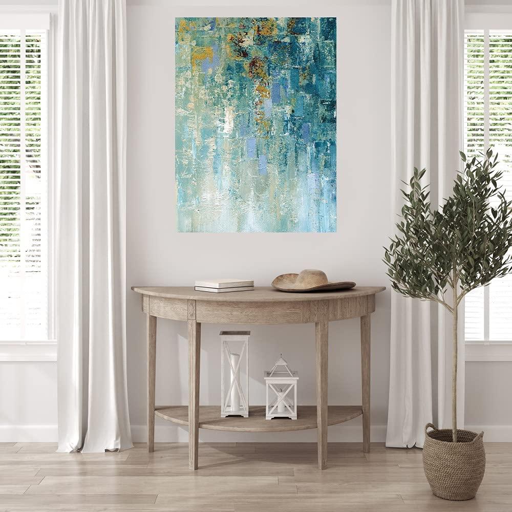 Fine Art Canvas Fine Art Canvas I Love the Rain Detail I Canvas Wall Decor by Artist Nan for Living Room, Bedroom, Bathroom, Kitchen, Office, Bar, Dining & Guest Room - Ready to Hang - 35 in x 46 in