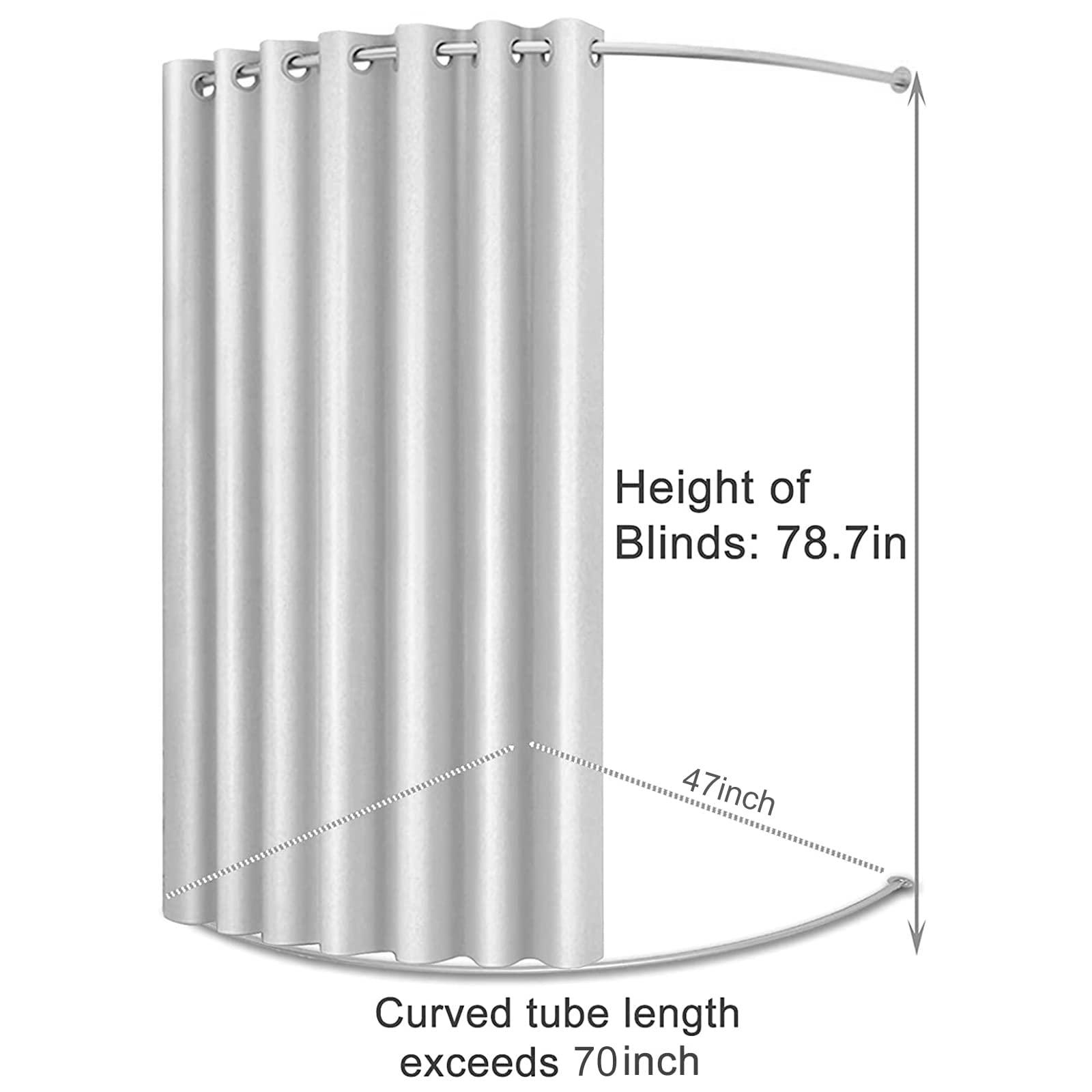 TEENKON TEENKON Clothing Store Fitting Room, 47 in Dressing Room Used in Mall, Boutique and Office, Corner Wall Mounted Changing Room for Privacy Protection, Include Shading Curtain, Bracket and Hook Up