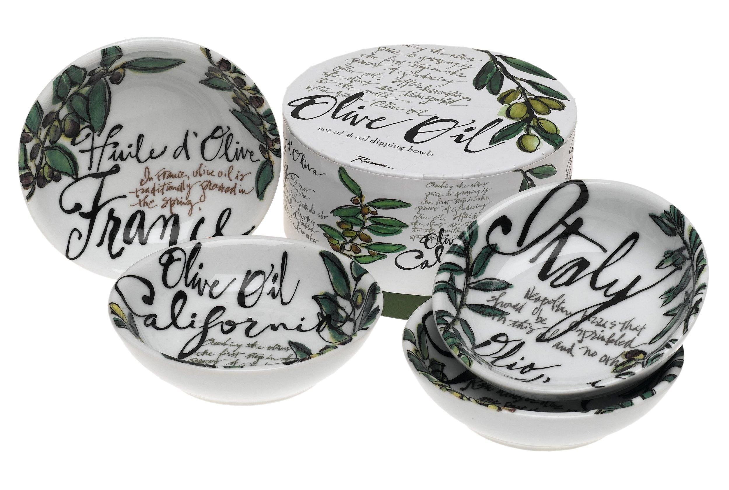 Rosanna Rosanna Olive Oil Set of 4 Dipping Dishes, Gift-boxed