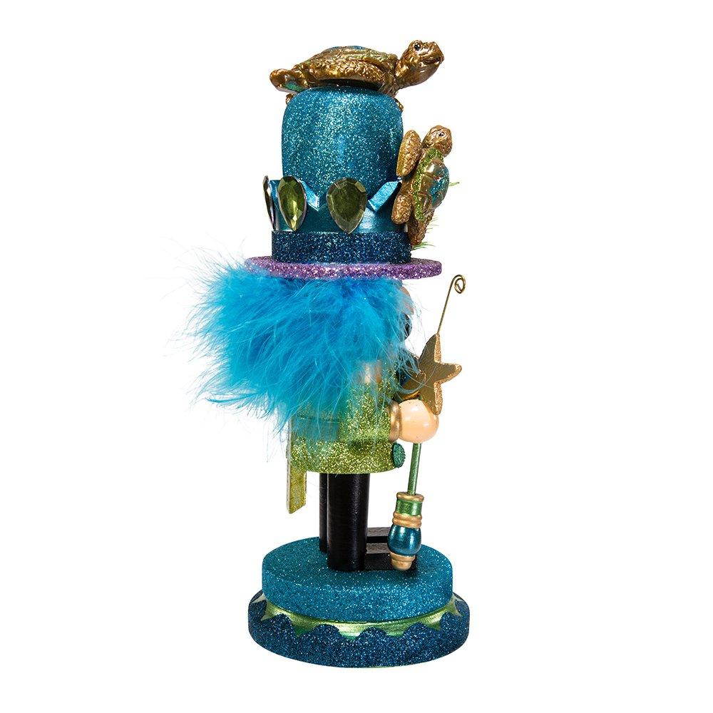 Kurt S. Adler Kurt Adler Hollywood Nutcracker with Sea Turtle Hat, 11-Inch,Blue