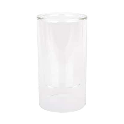 Ashland 12 Pack: 6; Clear Glass Dual Cylinder Candle Holder by Ashland