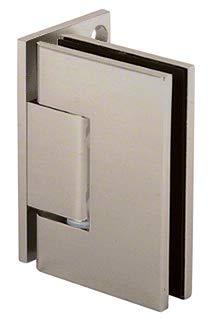CR Laurence CRL MEL044BN Brushed Nickel Melbourne Wall Mount Offset Back Plate Hinge