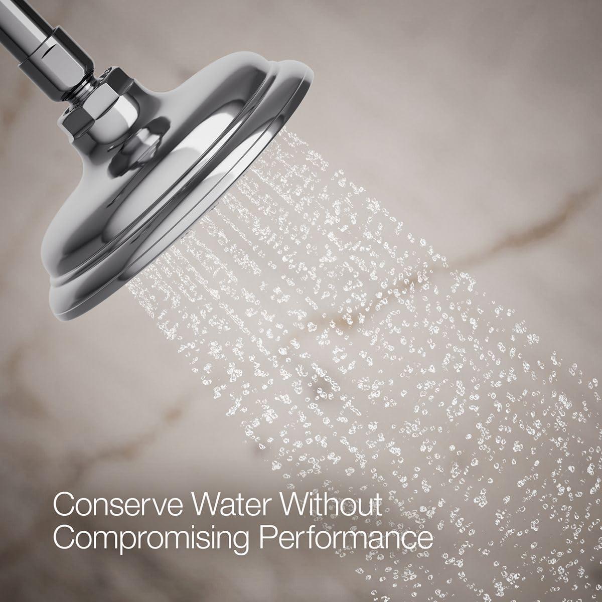 Kohler Kohler K-72773-CP Artifacts Single-Function 2.5 Gpm Showerhead with Katalyst Spray, Less Showerarm and Flange, Polished Chrome