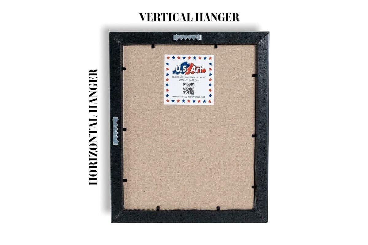 US Art US Art 13x16 Inch Burnt Cherry 0.875\" Wide Polystyrene Poster Picture Frame