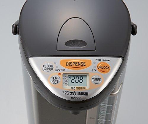 Zojirushi America Corporation Zojirushi CD-CC50 VE Hybrid Water Boiler and Warmer (169oz, Dark Brown)