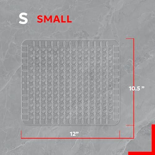 Better Houseware Better Houseware Clear Sink Mat - 10.5 x 12 - Heavy Duty PVC, Non-Slip, Dishwasher Safe, BPA-Free Sink Protector, Durable, Cut to Fit, Small Sink Mat for Dishware Protection, Kitchen & Bathroom Sink
