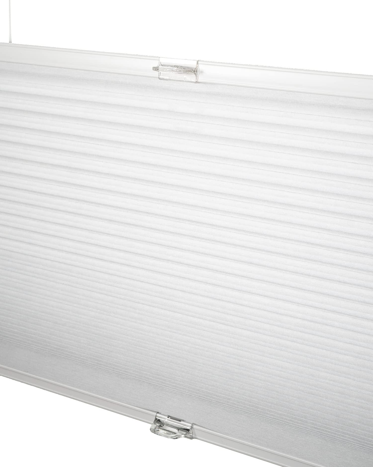 CHICOLOGY CHICOLOGY Cellular Shades, Top Down Bottom Up Shades, Blinds for Windows, Window Shades for Home, Door Blinds, Window Coverings, Cellular Blinds,Simply White - Blackout, 24.5" W x 48" H