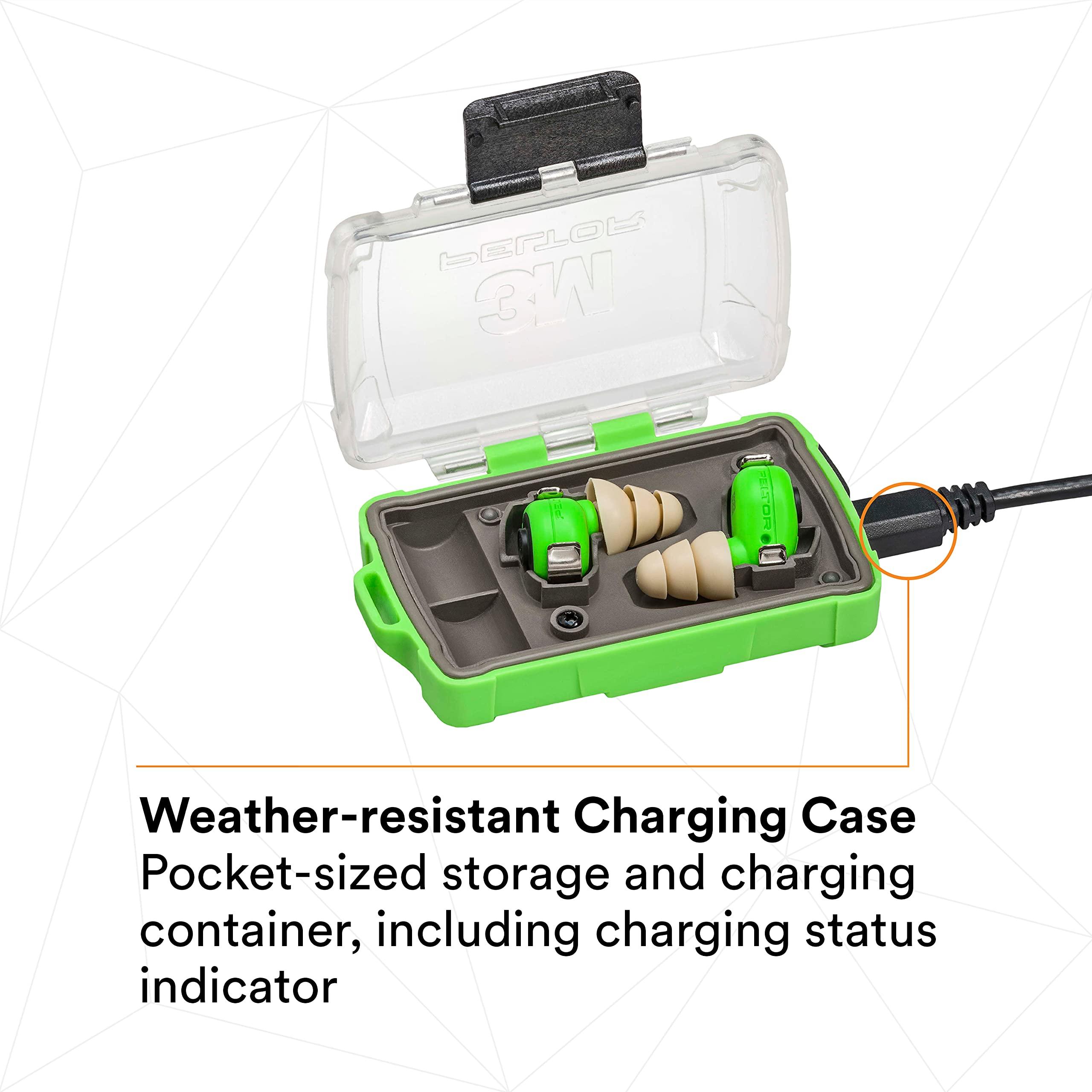 3M 3M PELTOR EEP-100 Ear Plug Kit, Rechargeable, Noise Reduction, Construction, Manufacturing, Maintenance
