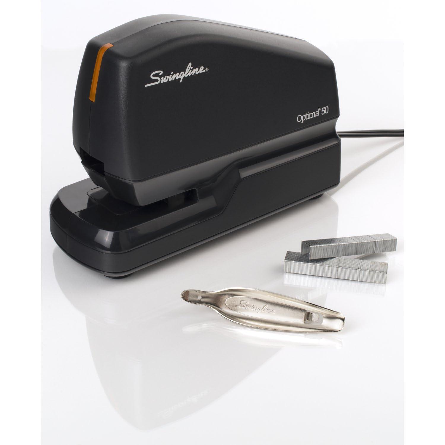 Swingline Swingline Electric Stapler Value Pack, 50 Sheet Capacity, includes Optima 50 Stapler, 5000 Staples and Staple Remover (48209)