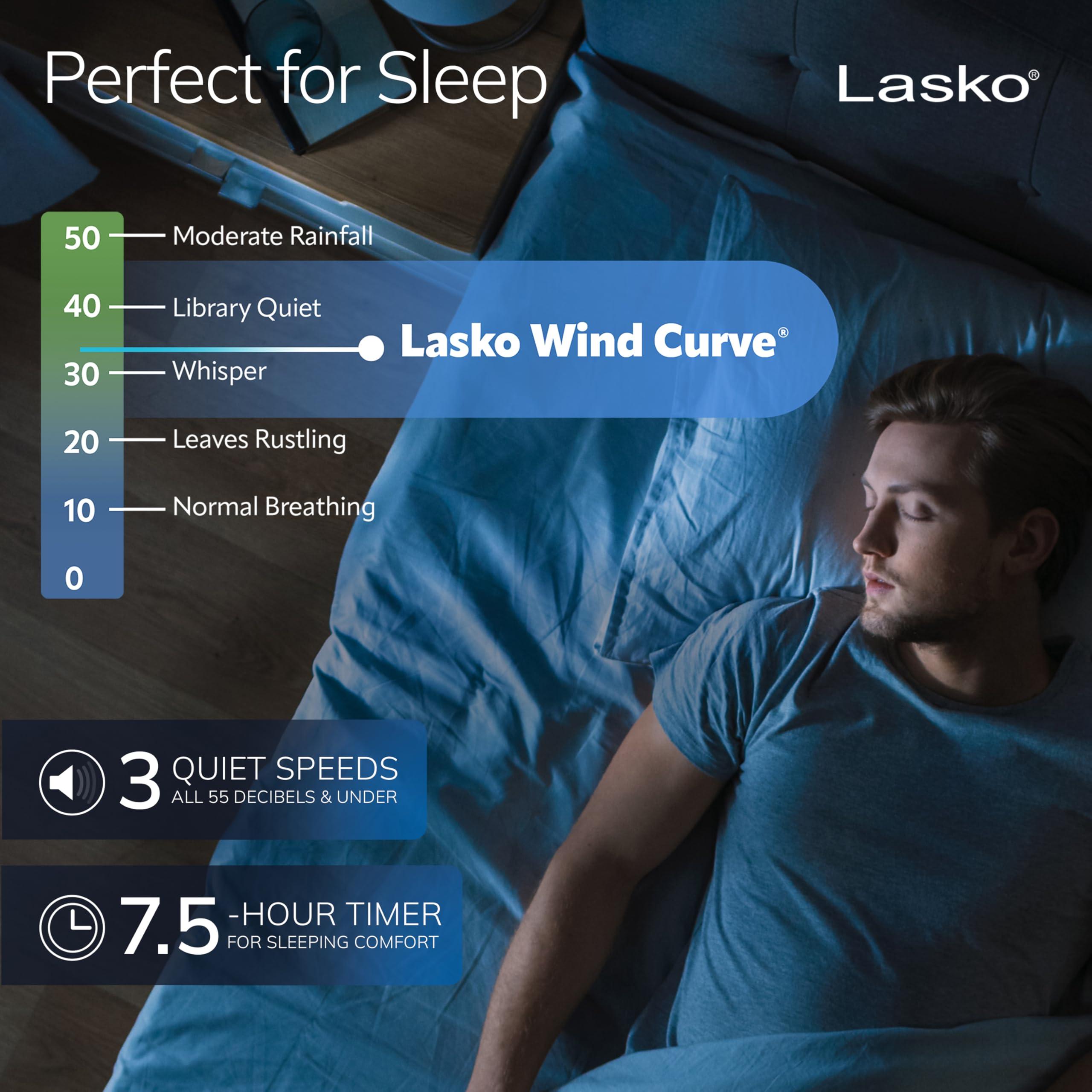 Lasko Lasko Oscillating Tower Fan, Quiet Fans with Remote, for Bedroom, Living Room, Office, Tower Fan with Remote, 3-Speed Timer, 42, Silver T42951